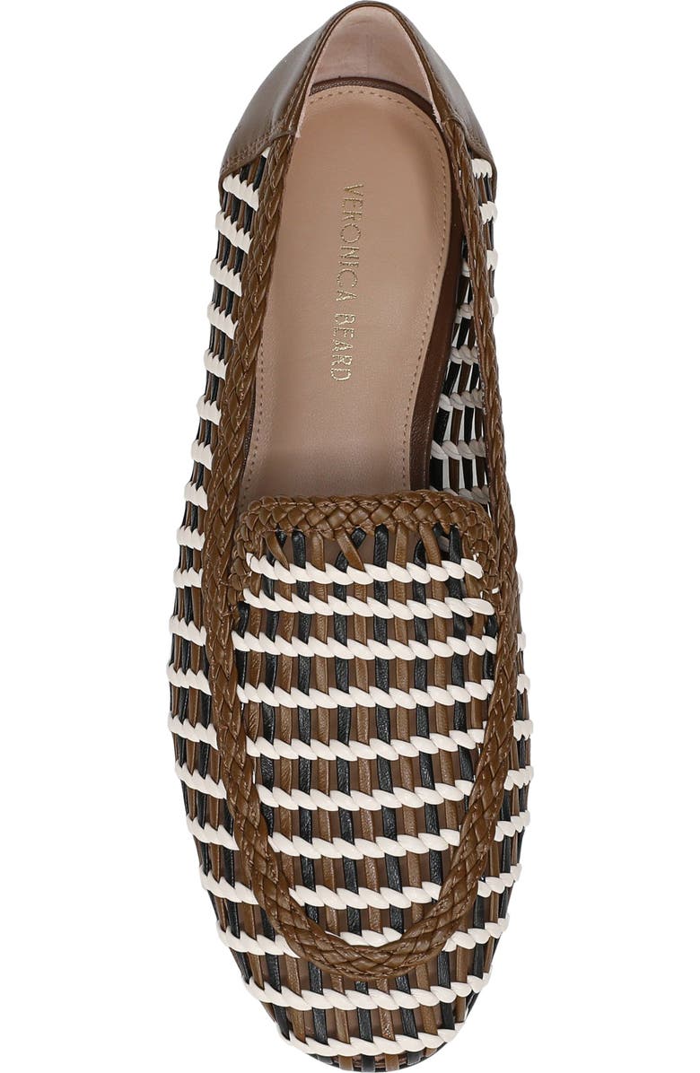Veronica Beard Prilla Woven Loafer, Alternate, color, Brown Multi