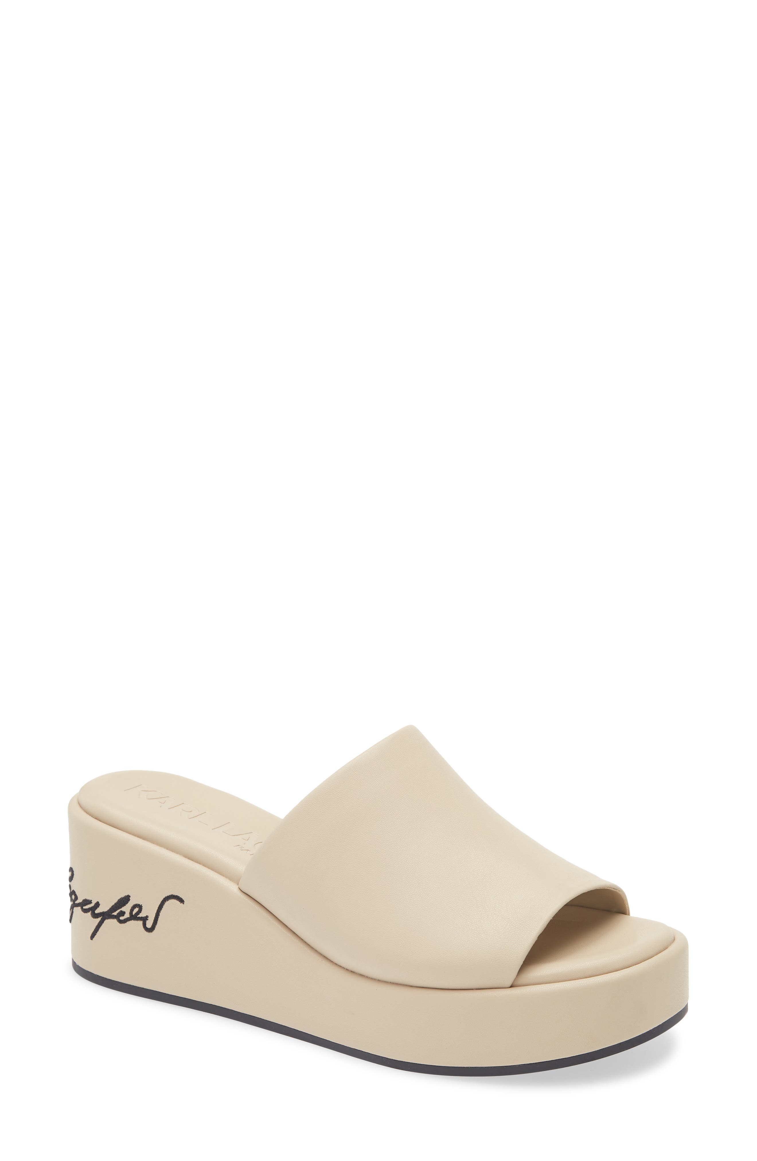 KARL LAGERFELD PARIS Catina Platform Wedge Sandal