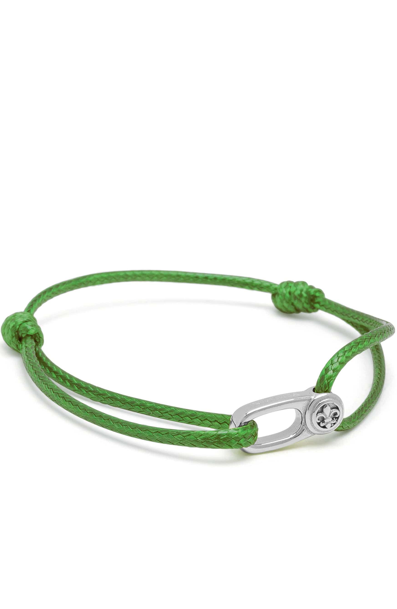Nialaya Silver Hook String Bracelet, Main, color, Green