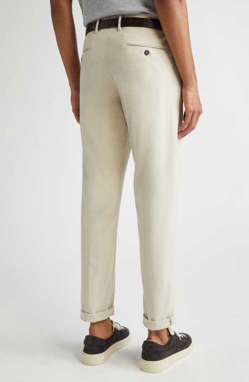 Eleventy Stretch Cotton Blend Chinos In 02 Sand