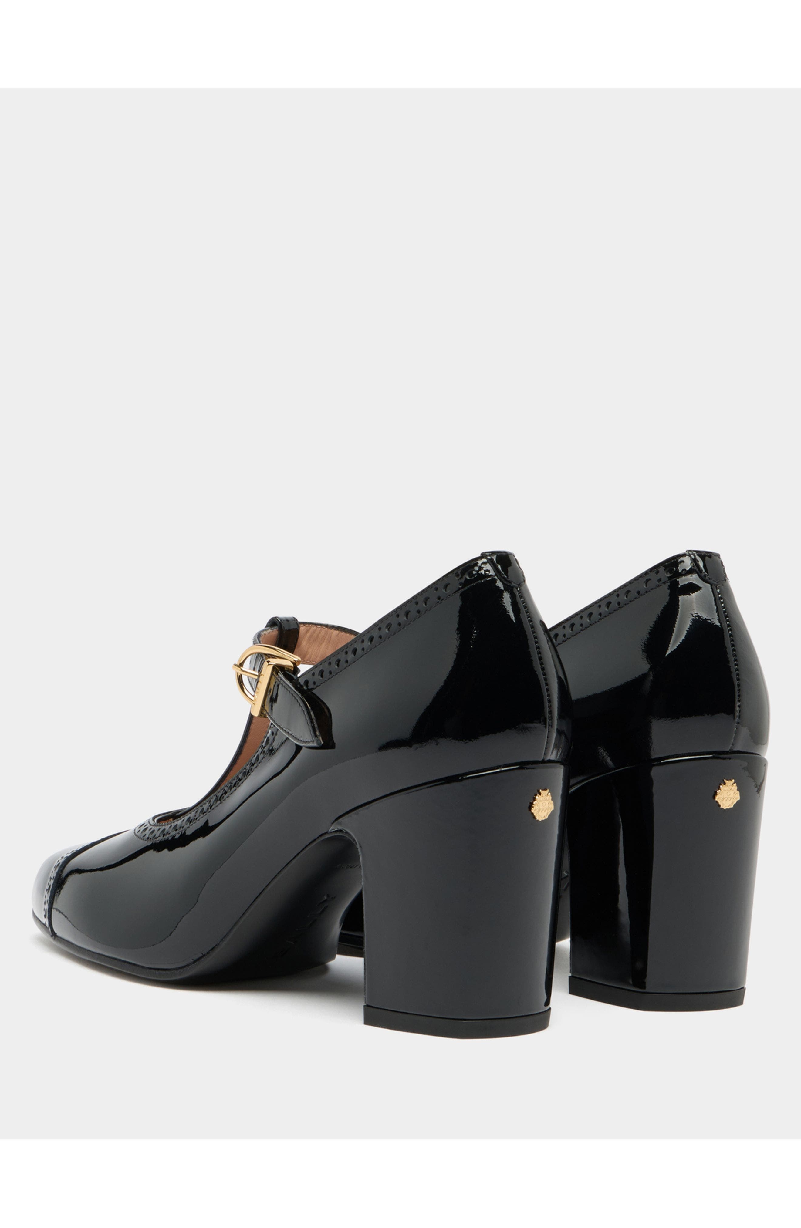 Bally Eclayr Pump in Patent Leather, Alternate, color, Black