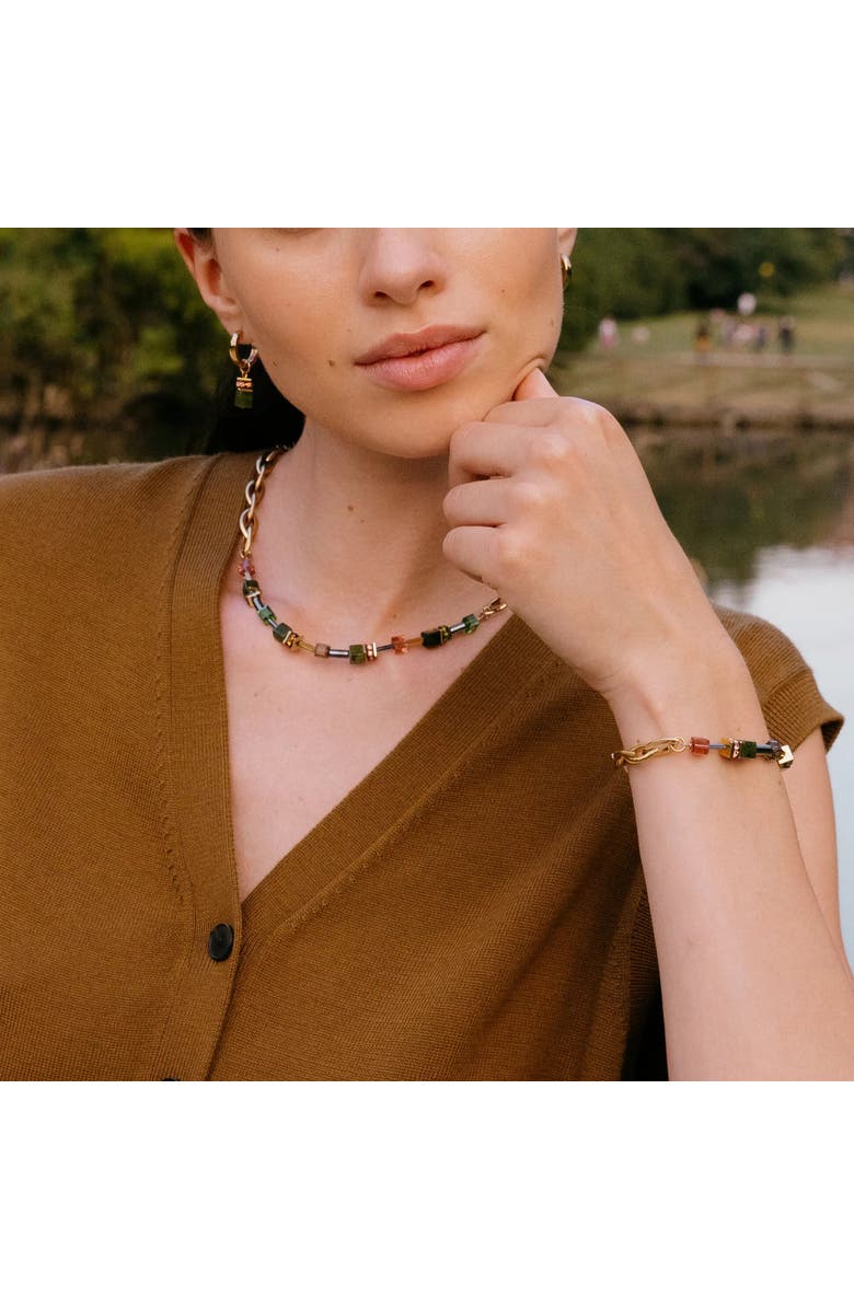 COEUR DE LION Geocube<sup>®</sup> Chunky Chain Necklace, Alternate, color, Green