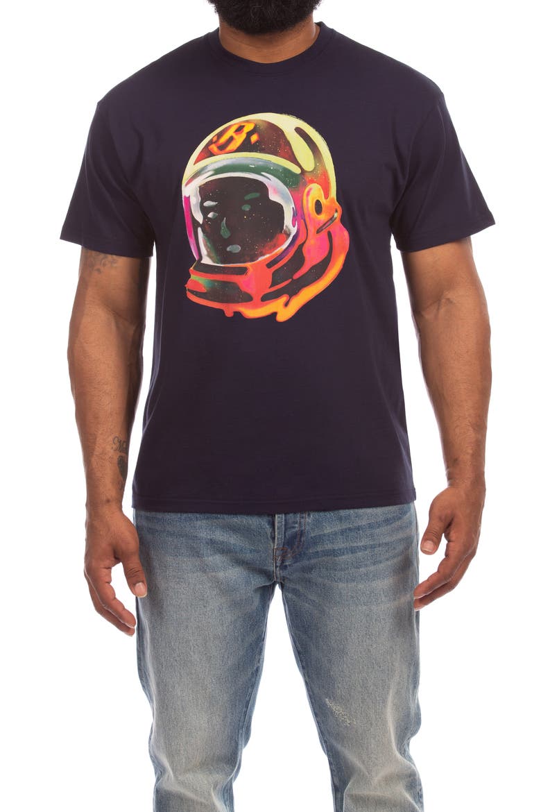 Helmet Graphic T-Shirt, Main, color, NAVY BLAZER