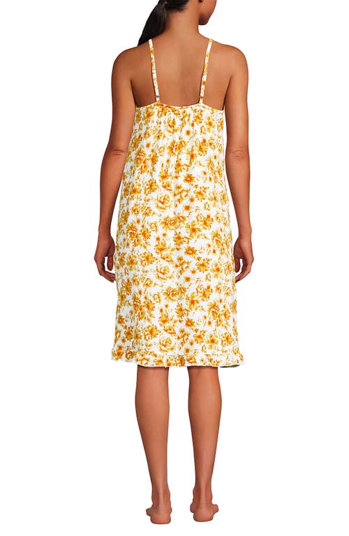 Lands' End Plus Size Cooling Knee Length Slip Nightgown