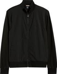 BOSS Shepherd Mixed Media Full Zip Sweatshirt