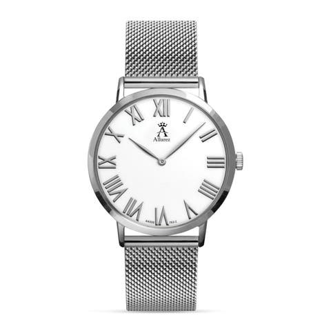Men's Stainless Steel Mesh Bracelet Watch