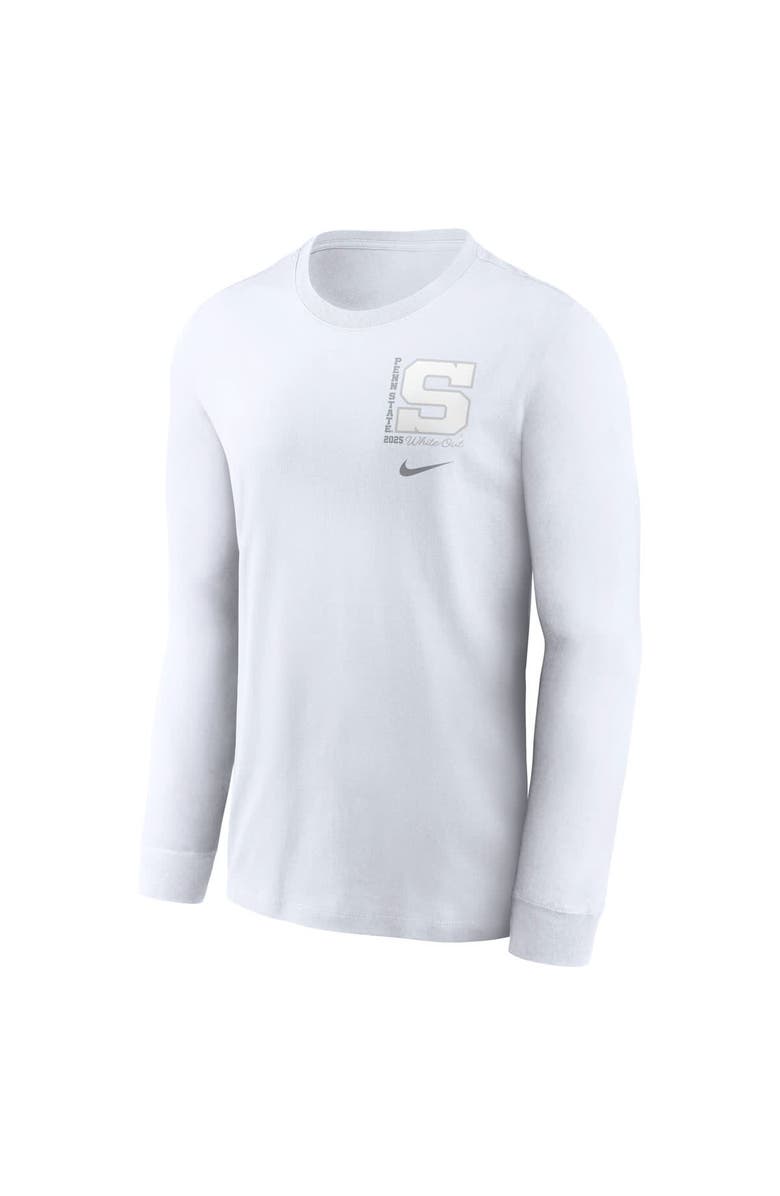 Nike Men's Nike White Penn State Nittany Lions 2025 White Out Long Sleeve T-Shirt, Alternate, color, 