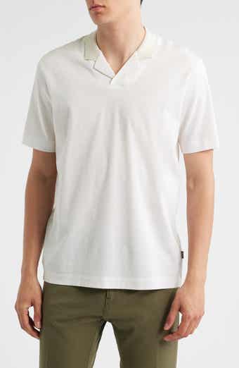 BOSS Pye Textured Johnny Collar Polo
