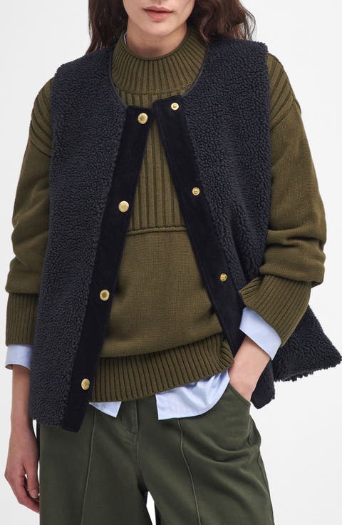 Dulsie High Pile Fleece Quilted Vest