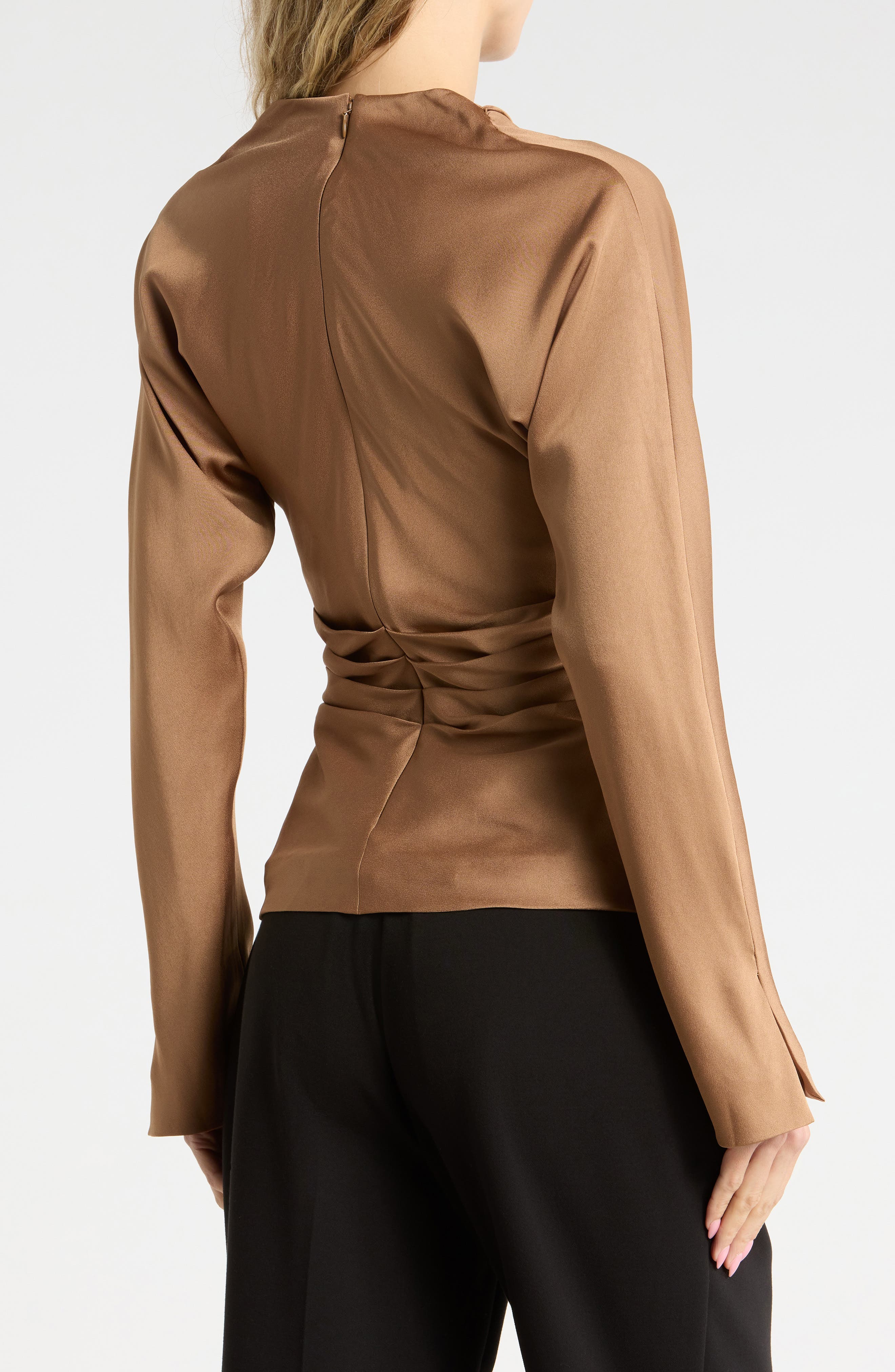 Simkhai Victoria Draped Long Sleeve Top (Women) | Nordstromrack