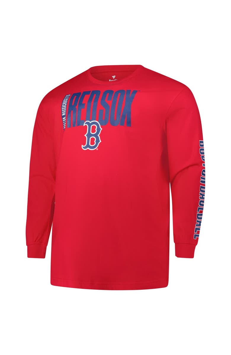 PROFILE Men's Profile Red Boston Red Sox Big & Tall Two-Hit Long Sleeve T-Shirt, Alternate, color, 