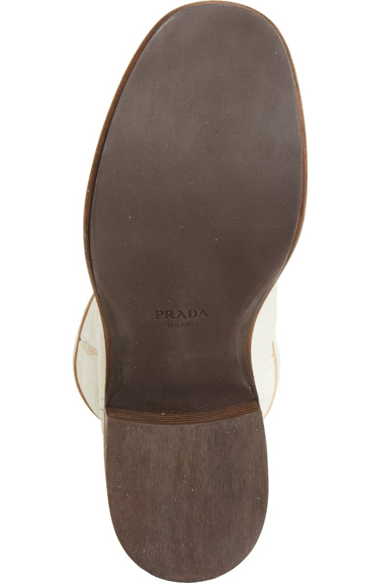 Prada Leather Boot, Alternate, color, Talco