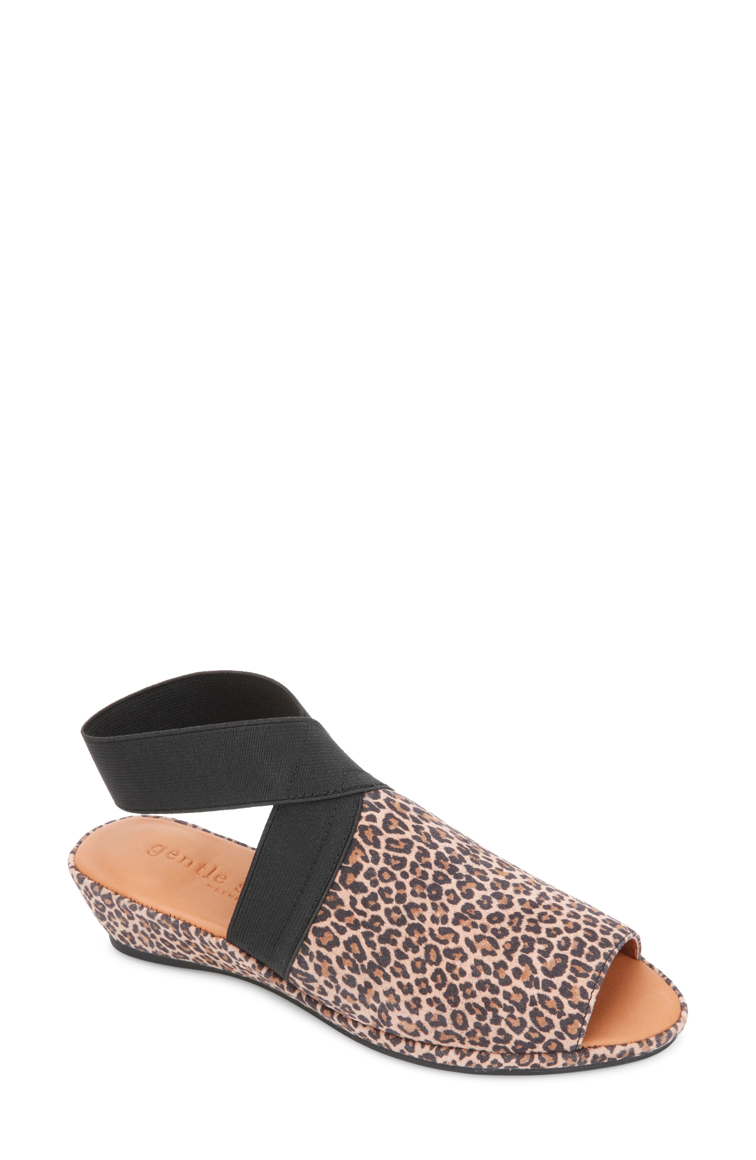 by Kenneth Cole Lily Wedge Sandal, Main, color, FOSSIL LEATHER