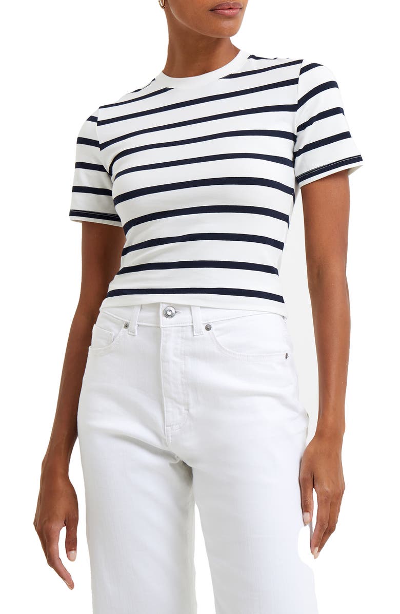 French Connection Rallie Stripe T-Shirt, Main, color, 