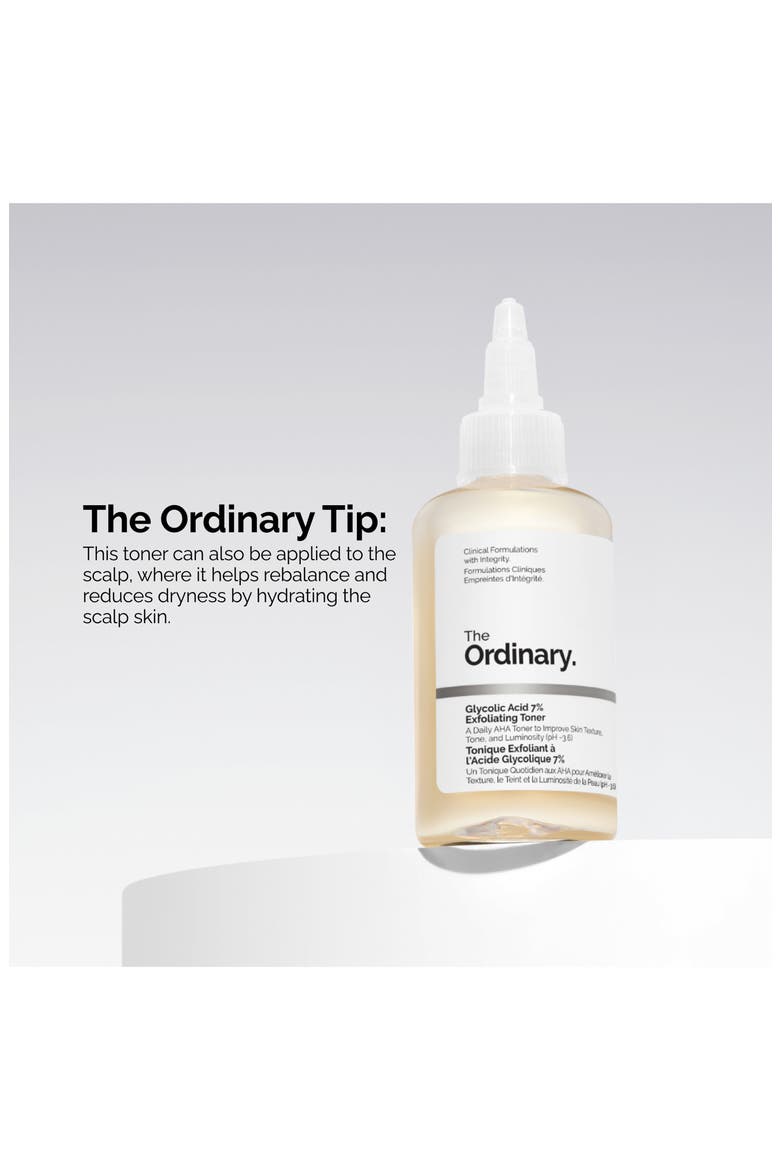 Glycolic Acid 7% Exfoliating and Brightening Daily Toner, Alternate, color, NO COLOR