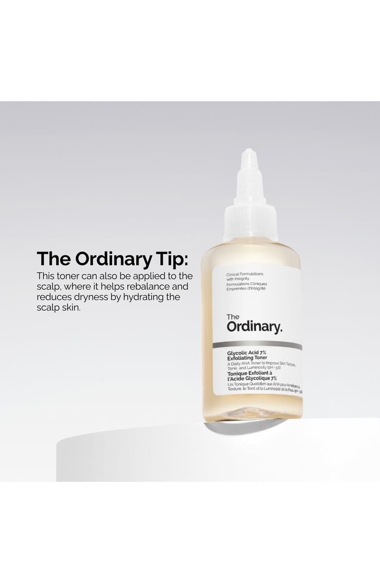 The Ordinary Glycolic Acid 7% Exfoliating and Brightening Daily Toner, Alternate, color,