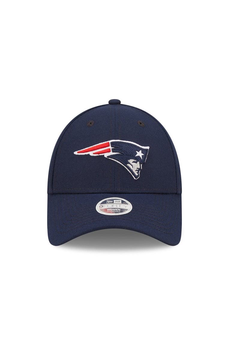 Women's New Era Navy New England Patriots Simple 9FORTY Adjustable Hat, Alternate, color, Navy