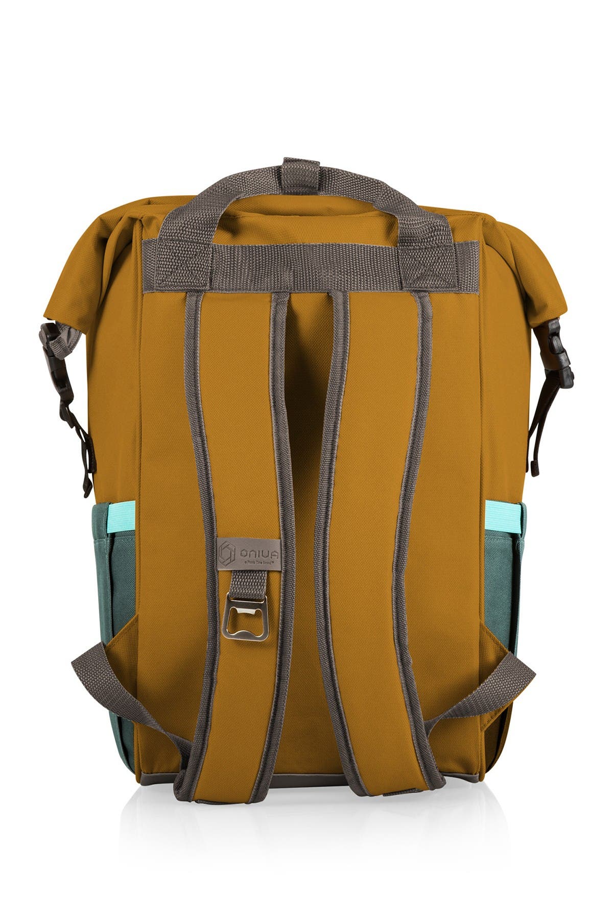 On The Go Roll-Top Cooler Backpack, Alternate, color, MUSTARD