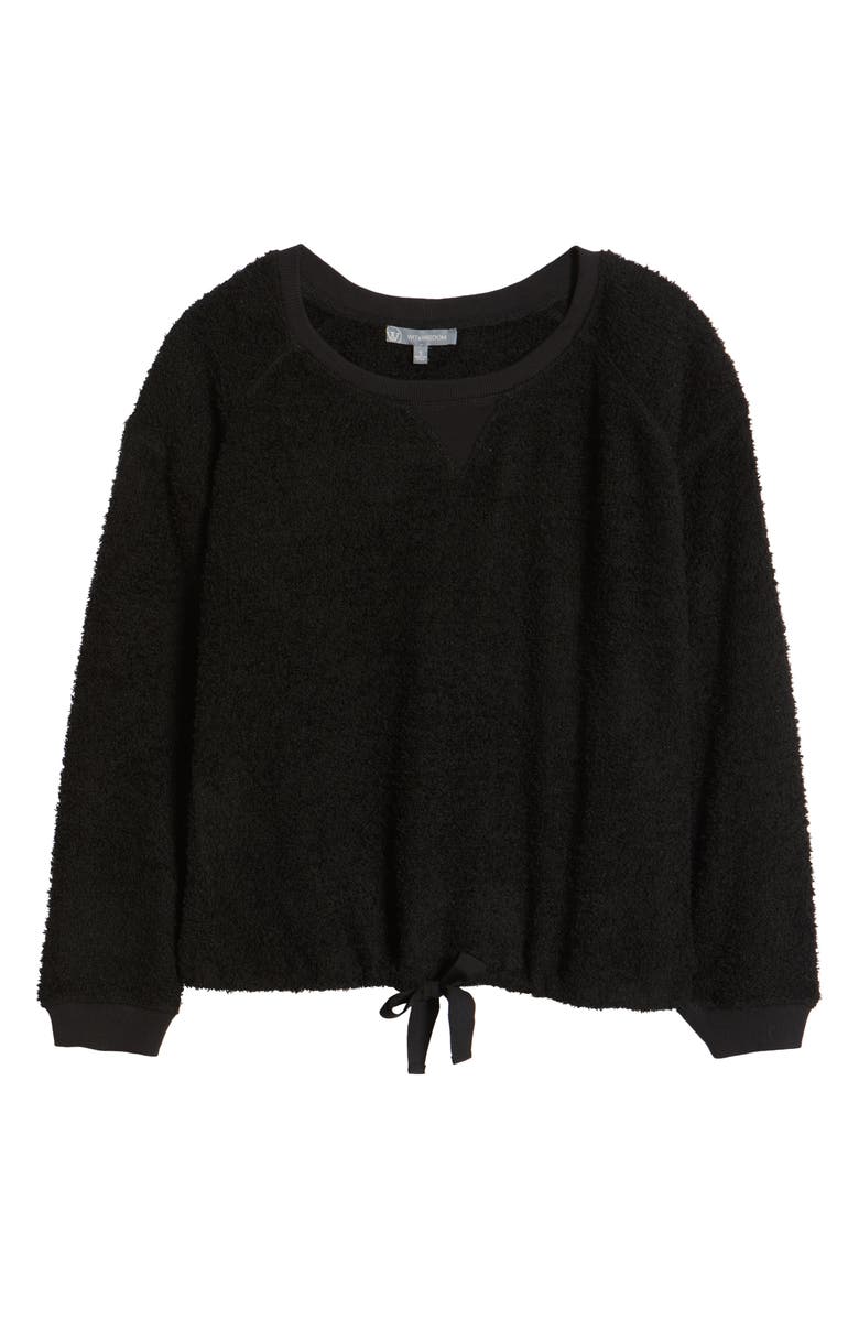 Wit & Wisdom Tie Hem Raglan Pullover, Alternate, color, 