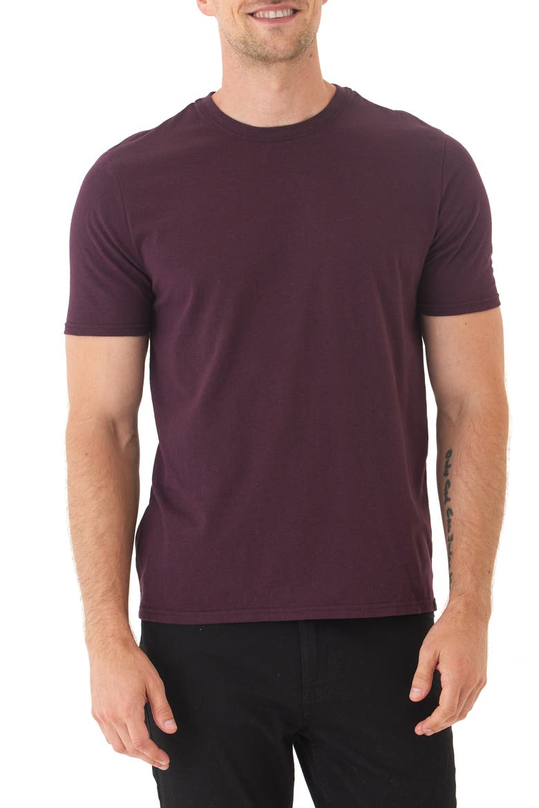 Slim Fit Crewneck T-Shirt, Main, color, ULTRA MAROON