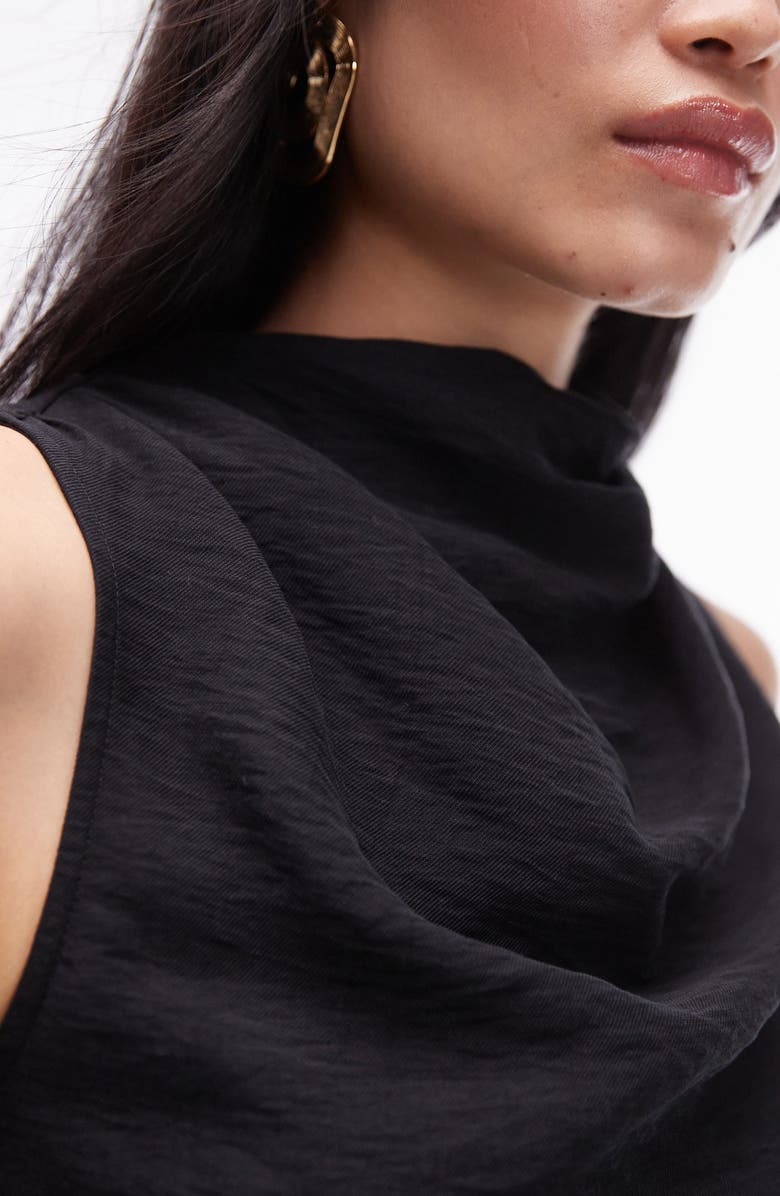 Topshop Funnel Neck Sleeveless Top, Alternate, color,