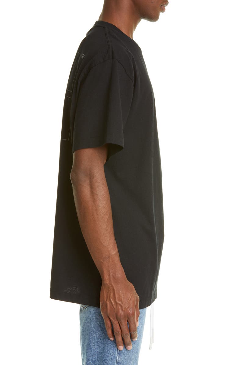 Off-White Unfinished Logo T-Shirt, Alternate, color, 