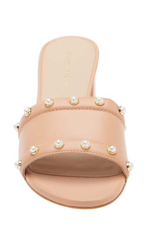 STUART WEITZMAN STUART WEITZMAN FAUX PEARL SLIDE SANDAL 