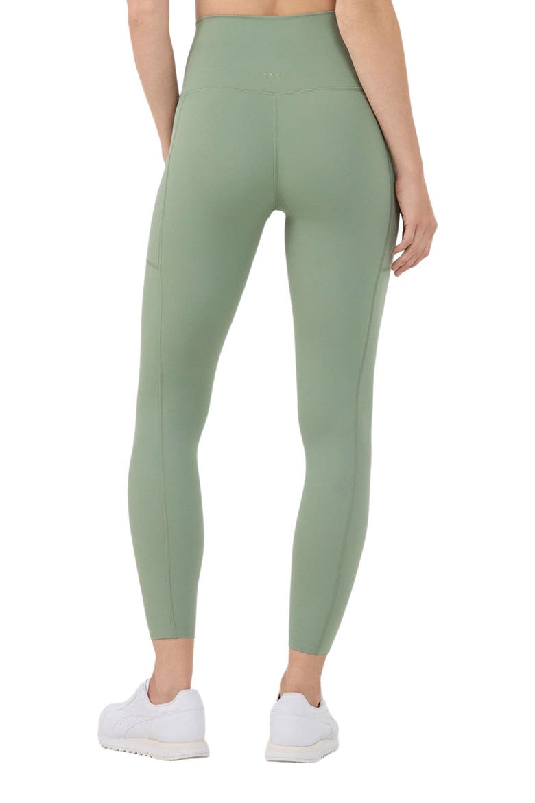 High Waisted Pocket 7/8 Legging, Alternate, color, SAGE