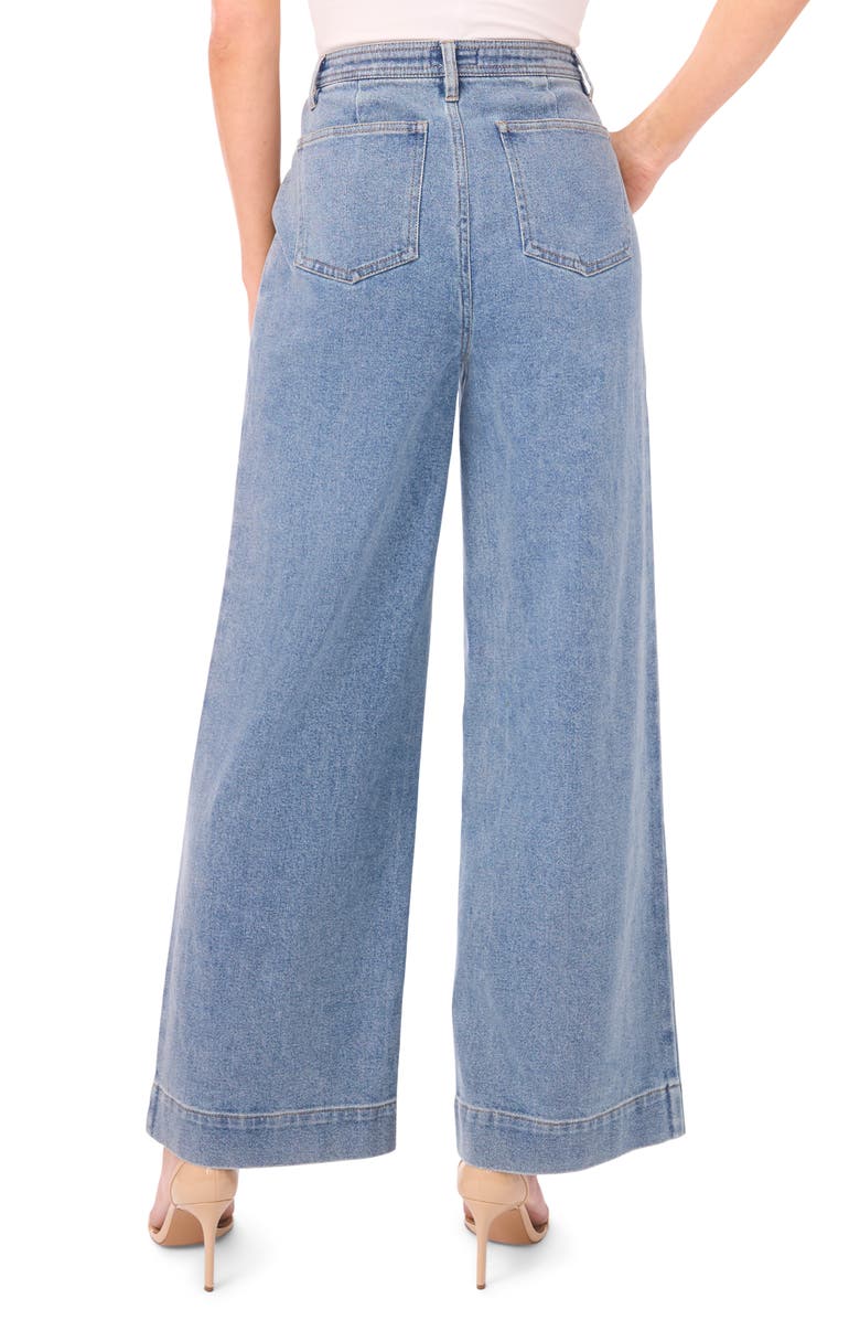 CeCe Wide Leg Jeans, Alternate, color, Indigo Wash