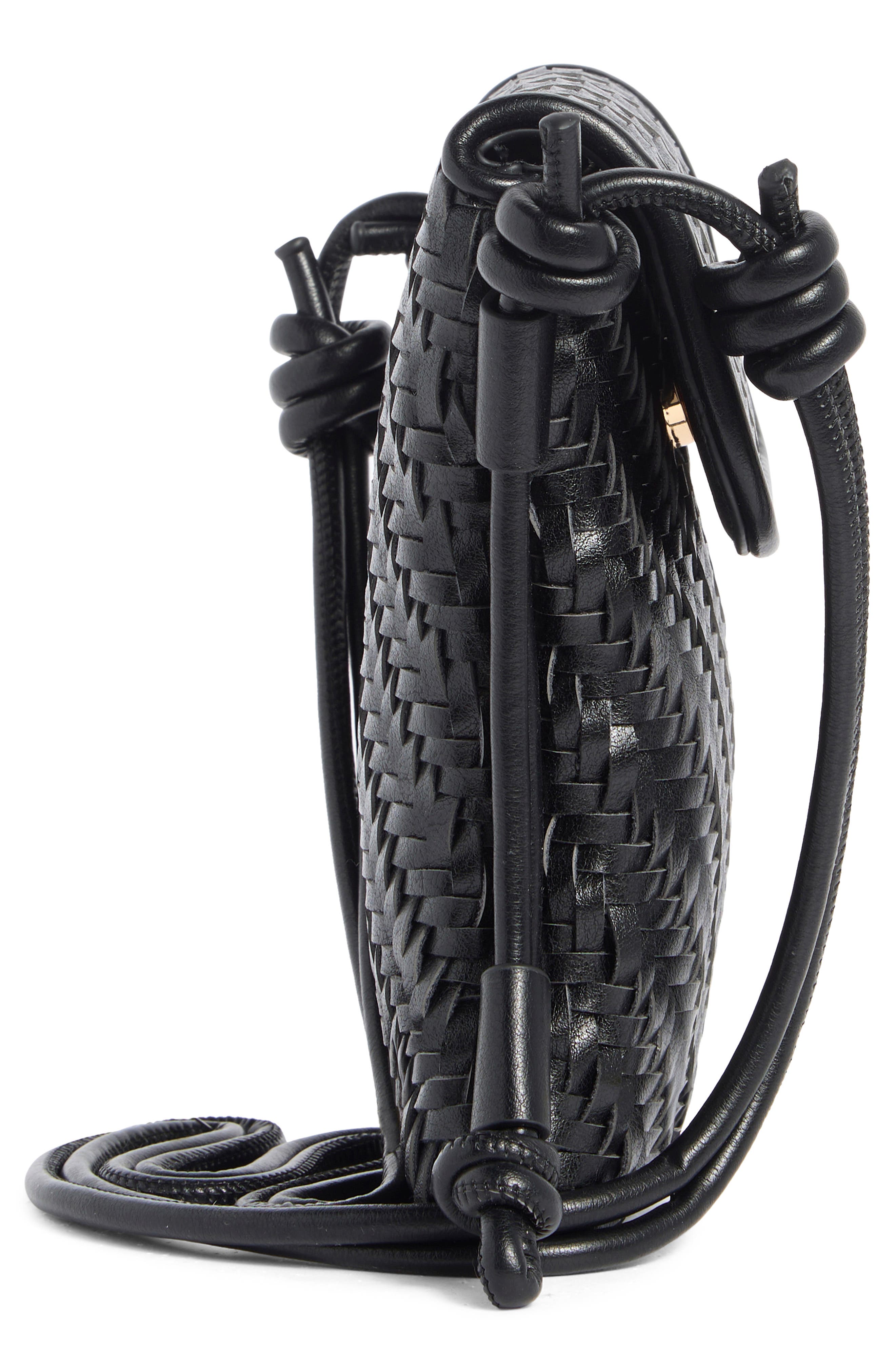 Dolce Vita Woven Crossbody Bag, Alternate, color, Black