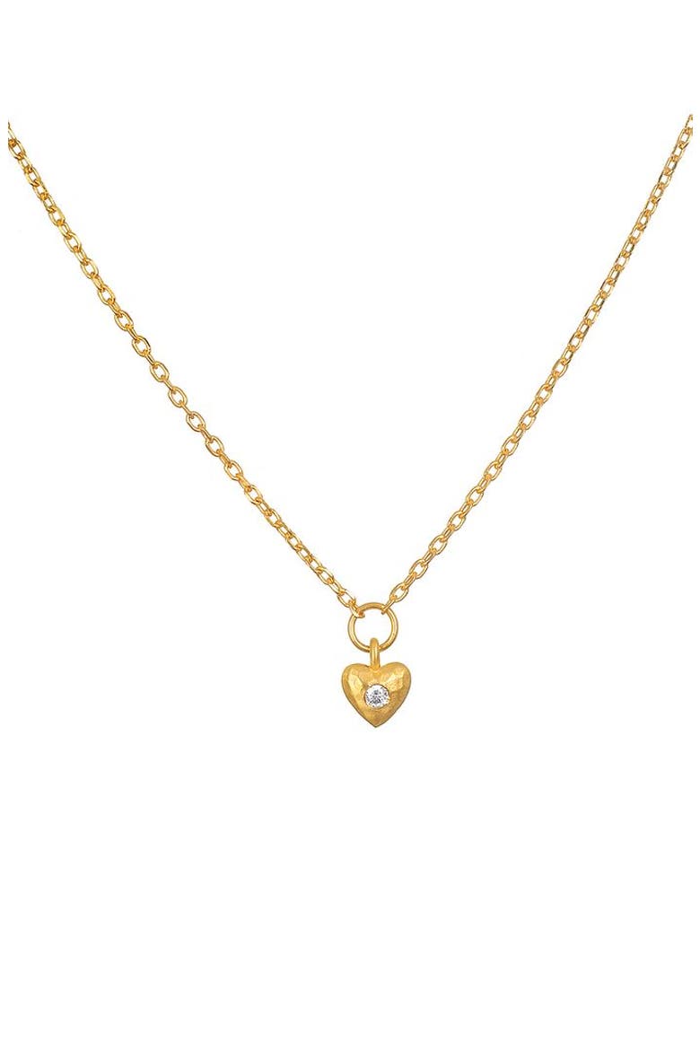 Boundless Love Mini Heart Pendant Necklace, Main, color, Gold