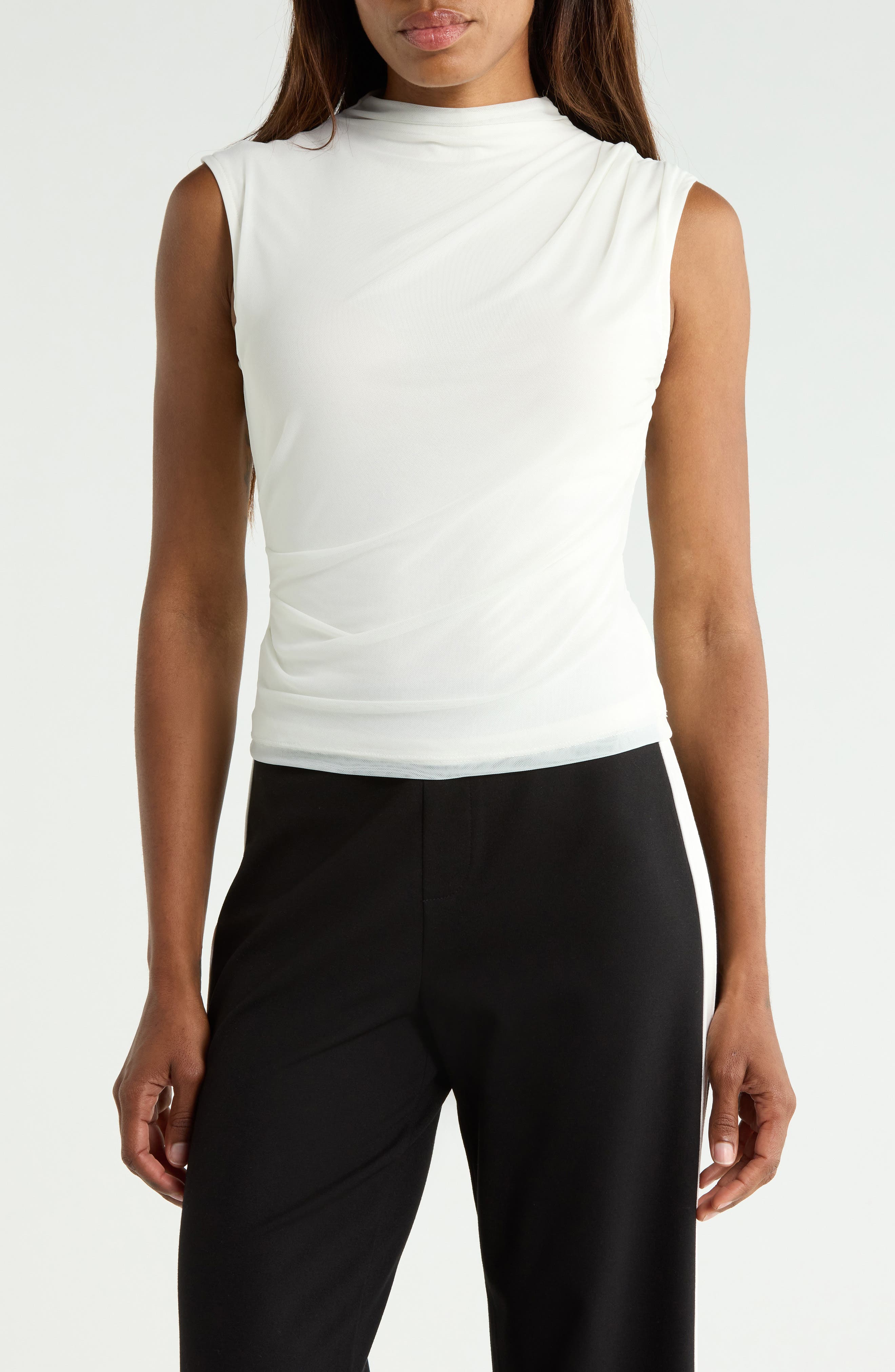 Grigio Mock Neck Knit Top