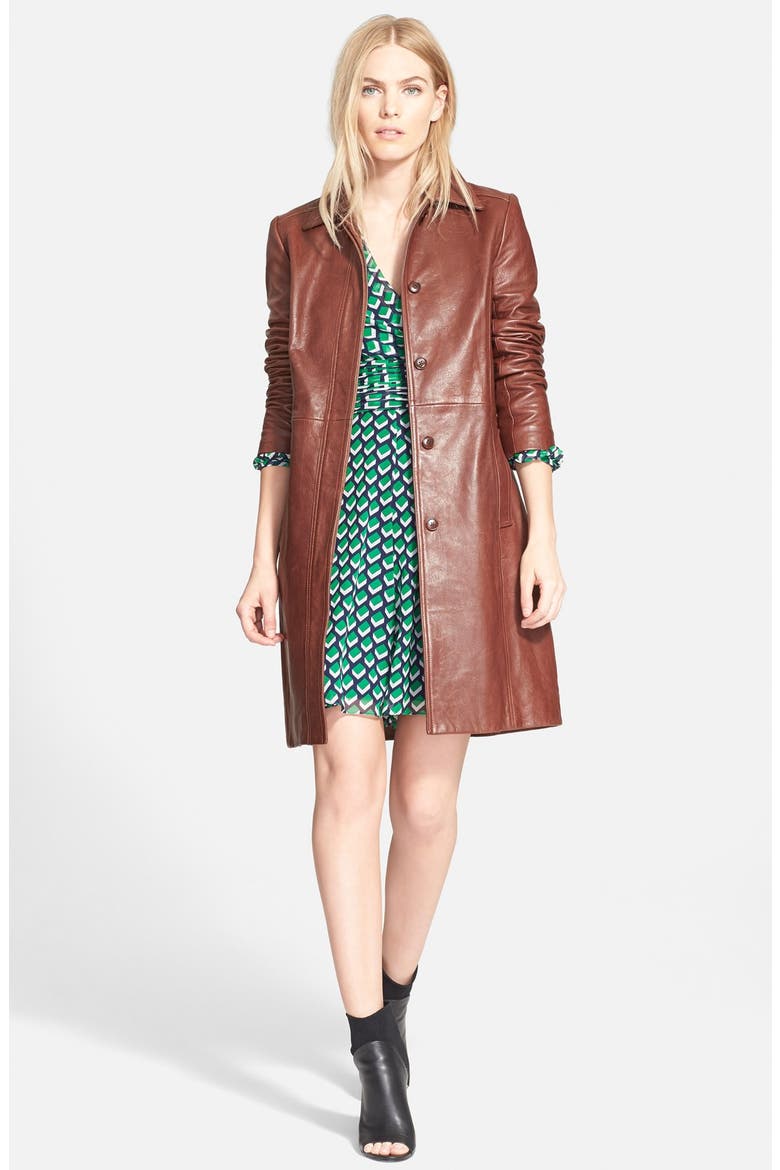 'Ashlynn' Cube Print Silk Dress, Alternate, color, BRICKS GREEN