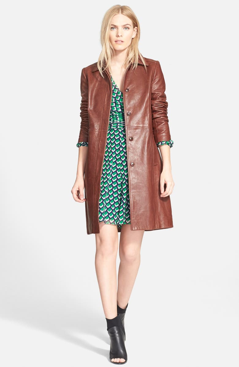 Diane von Furstenberg 'Ashlynn' Cube Print Silk Dress, Alternate, color, 