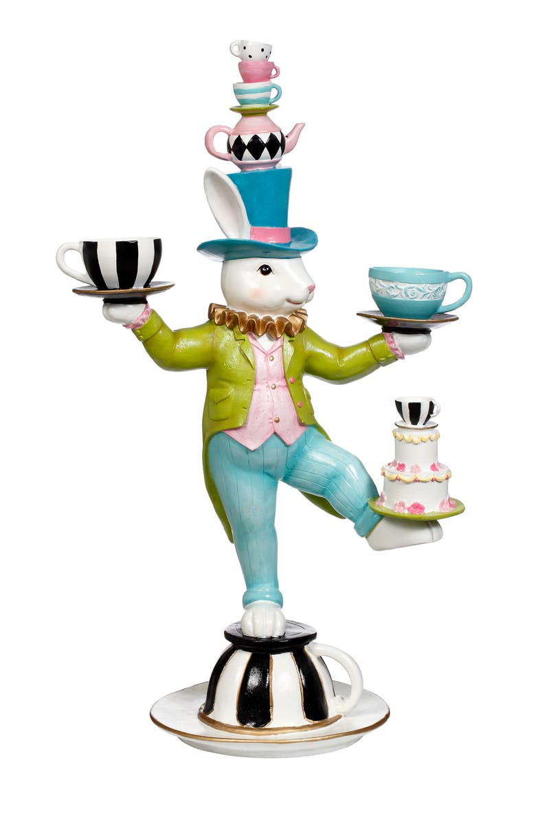 Mark Roberts Balancing Act Rabbit, Main, color, Sky Blue