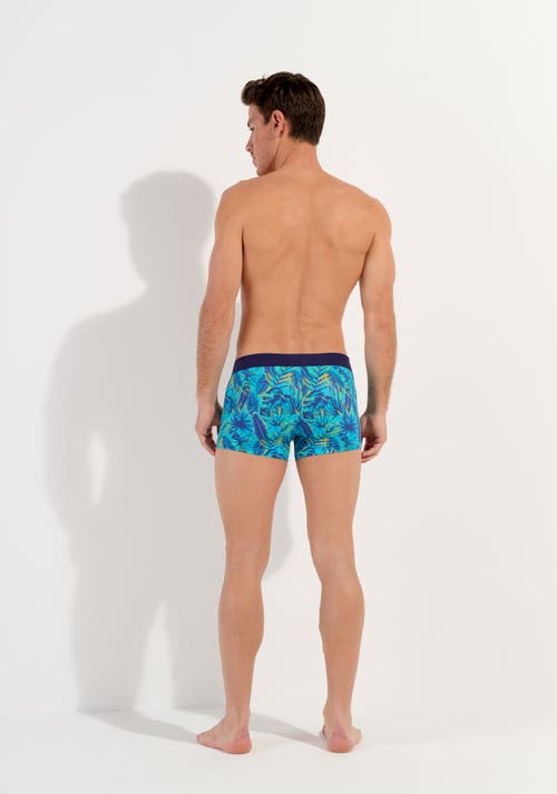 Hom Valley Boxer Briefs In Turquoise Print