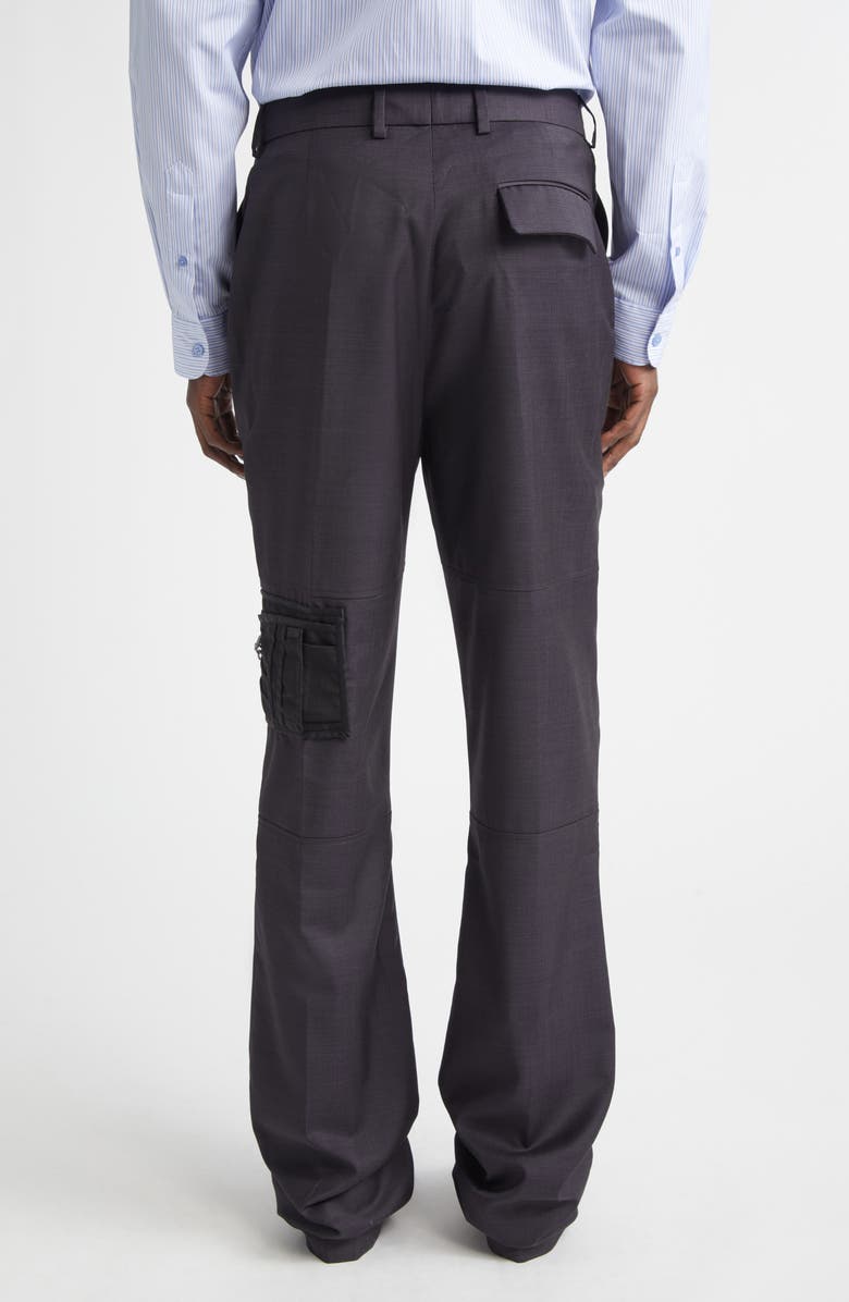 Martine Rose Wallet Bootcut Trousers, Alternate, color, Black