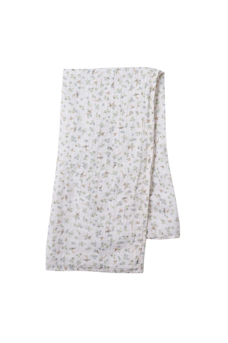 Ducky Cotton Muslin Swaddle Blanket w/ Lovey Baby Gift Set, Alternate, color, White