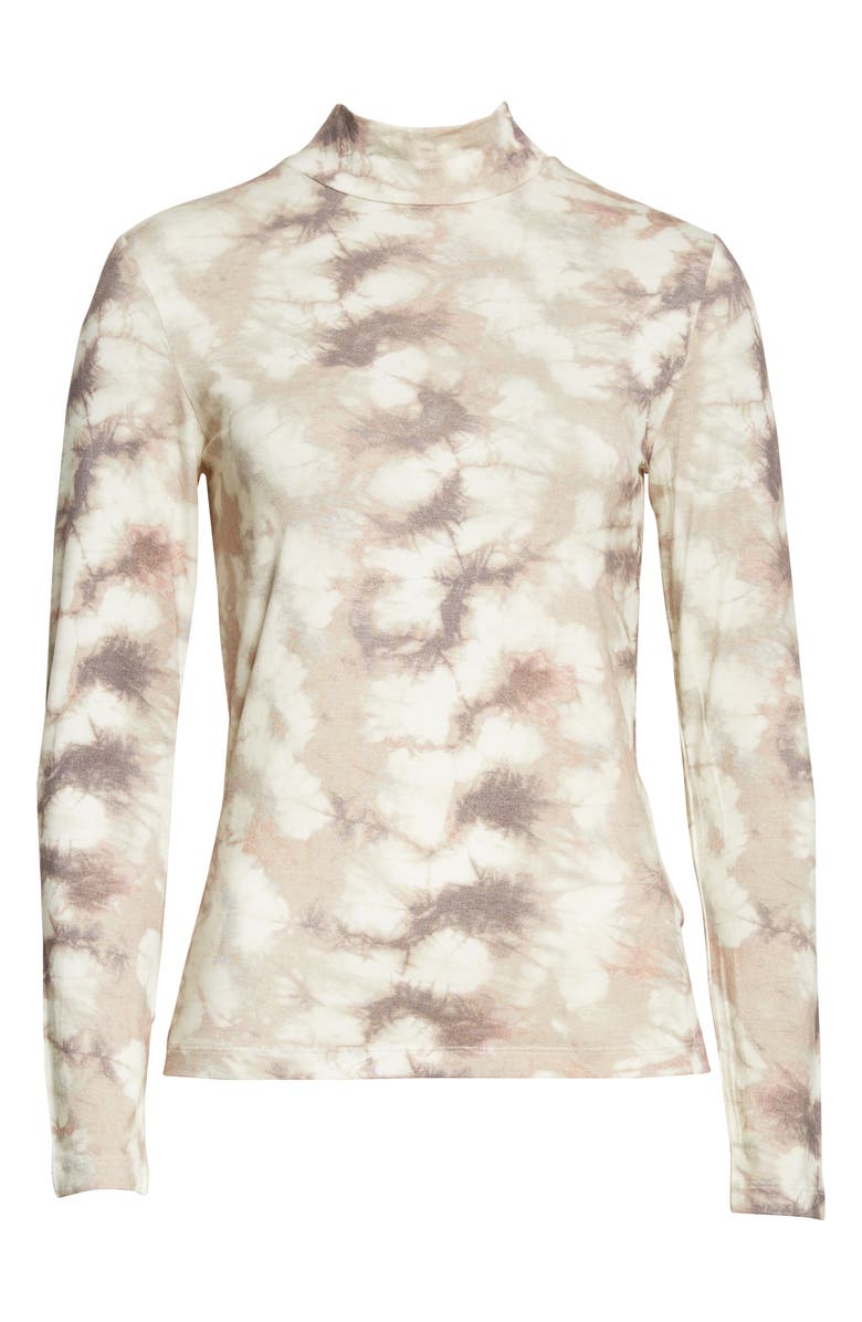 Samsøe Samsøe Elsi Floral Print Mock Neck Top, Alternate, color, 