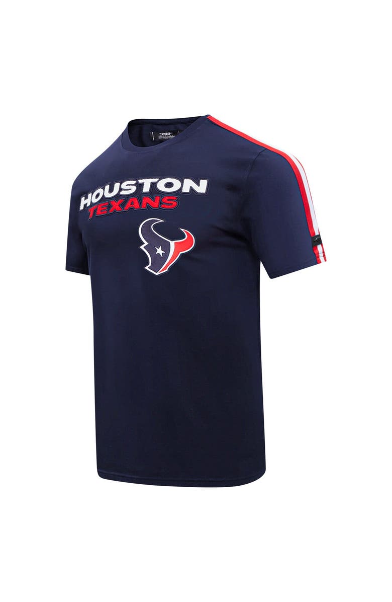 PRO STANDARD Men's Pro Standard Navy Houston Texans Striped T-Shirt, Alternate, color, 
