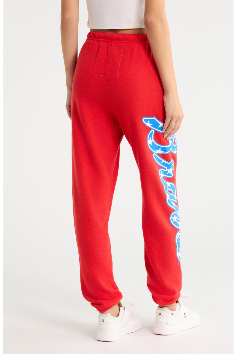 Atlanta Braves Sweatpants, Alternate, color, RED