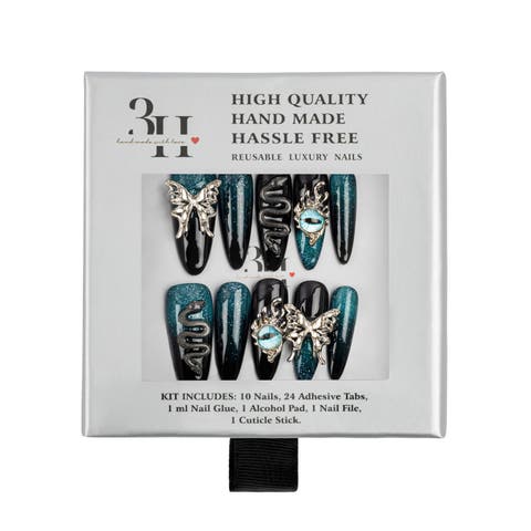 Galaxy Wings Luxury Handmade Press On Nails