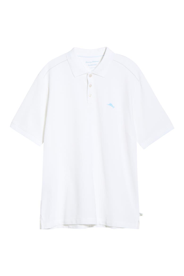 Emfielder Icon Solid IslandZone® Polo, Alternate, color, BRIGHT WHITE