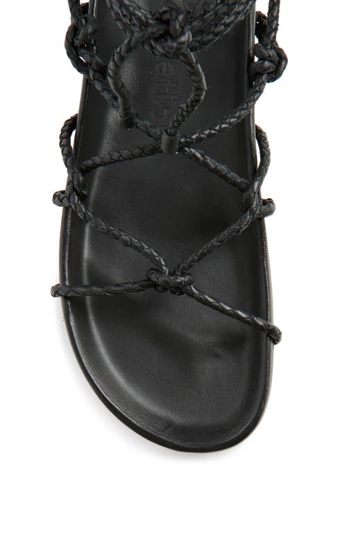Reformation Margaux Braided Sandal In Black
