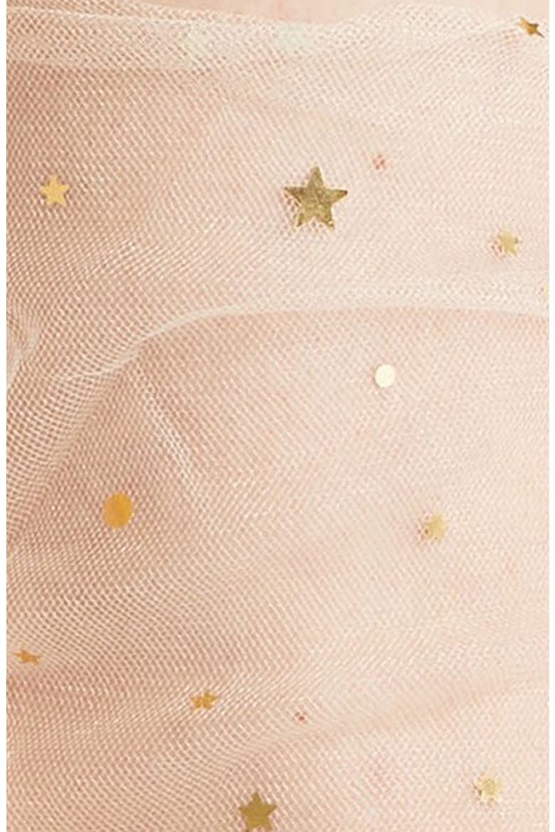 Starry Sky Tulle Socks, Alternate, color, NUDE