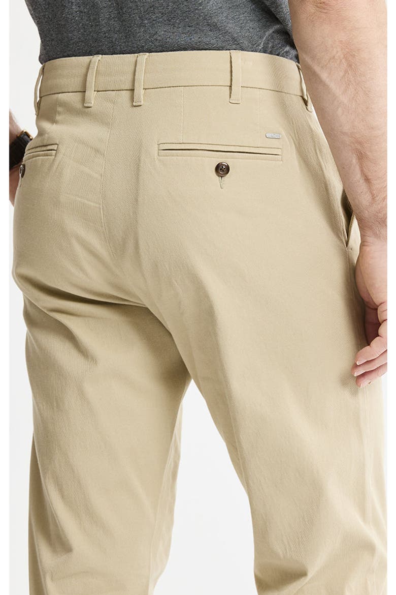 Cotton Silk Blend Stretch Chino Pants, Alternate, color, Khaki