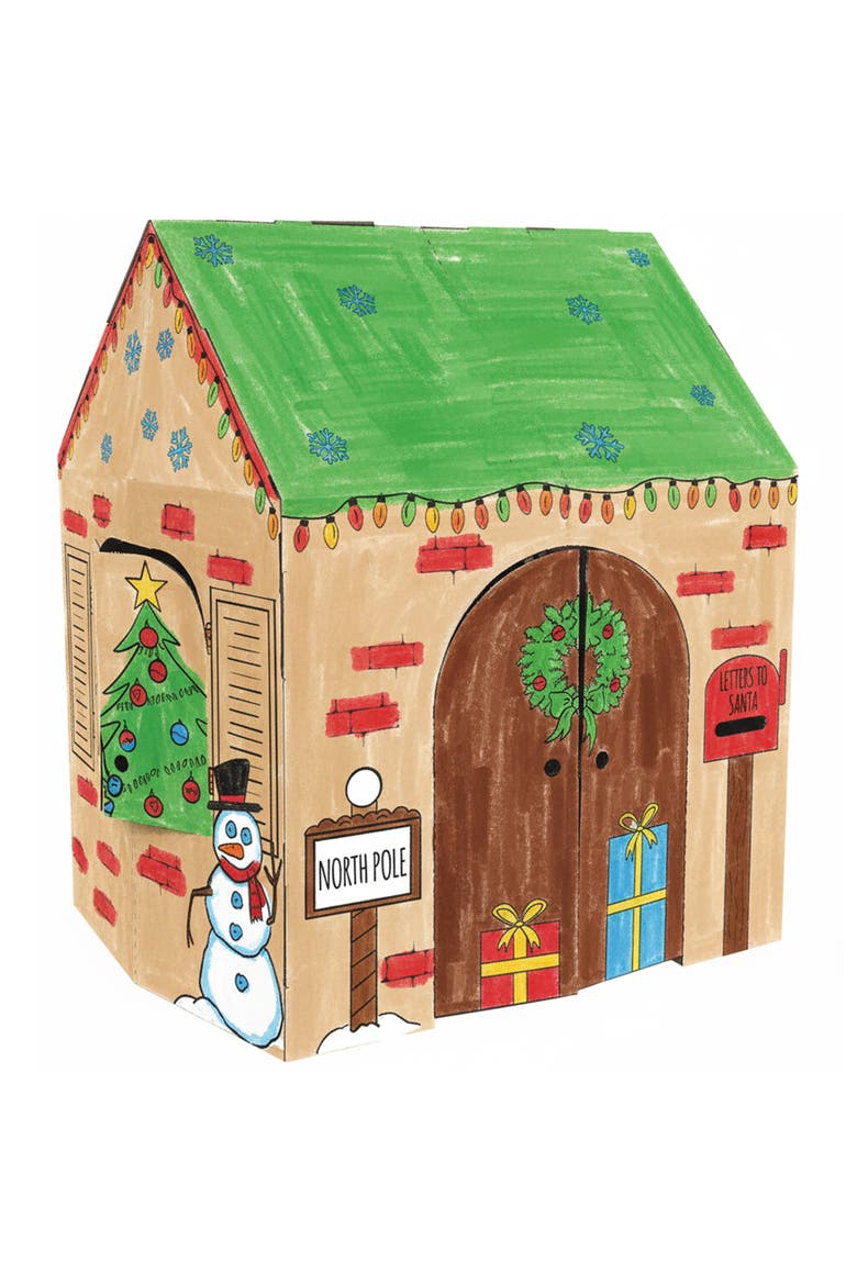 Holiday Cottage Kids Art, Alternate, color, Multicolored