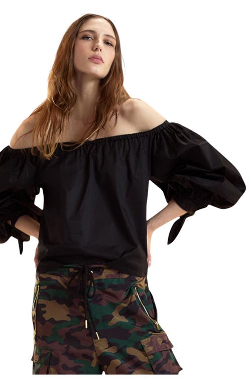 Cynthia Rowley The Bunny Blouse In Black