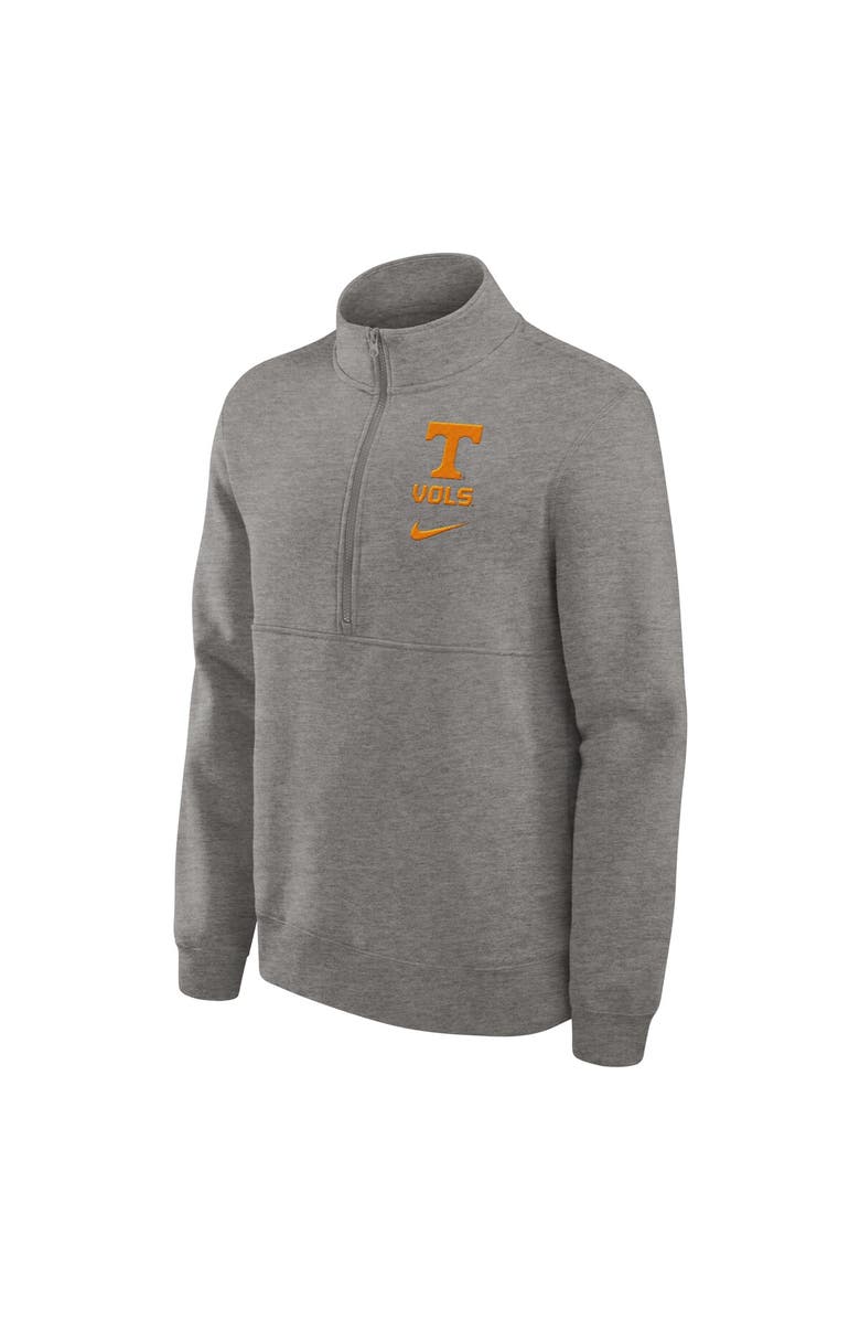Nike Men's Nike Heather Gray Tennessee Volunteers Primetime Club Half-Zip Sweatshirt, Alternate, color, 