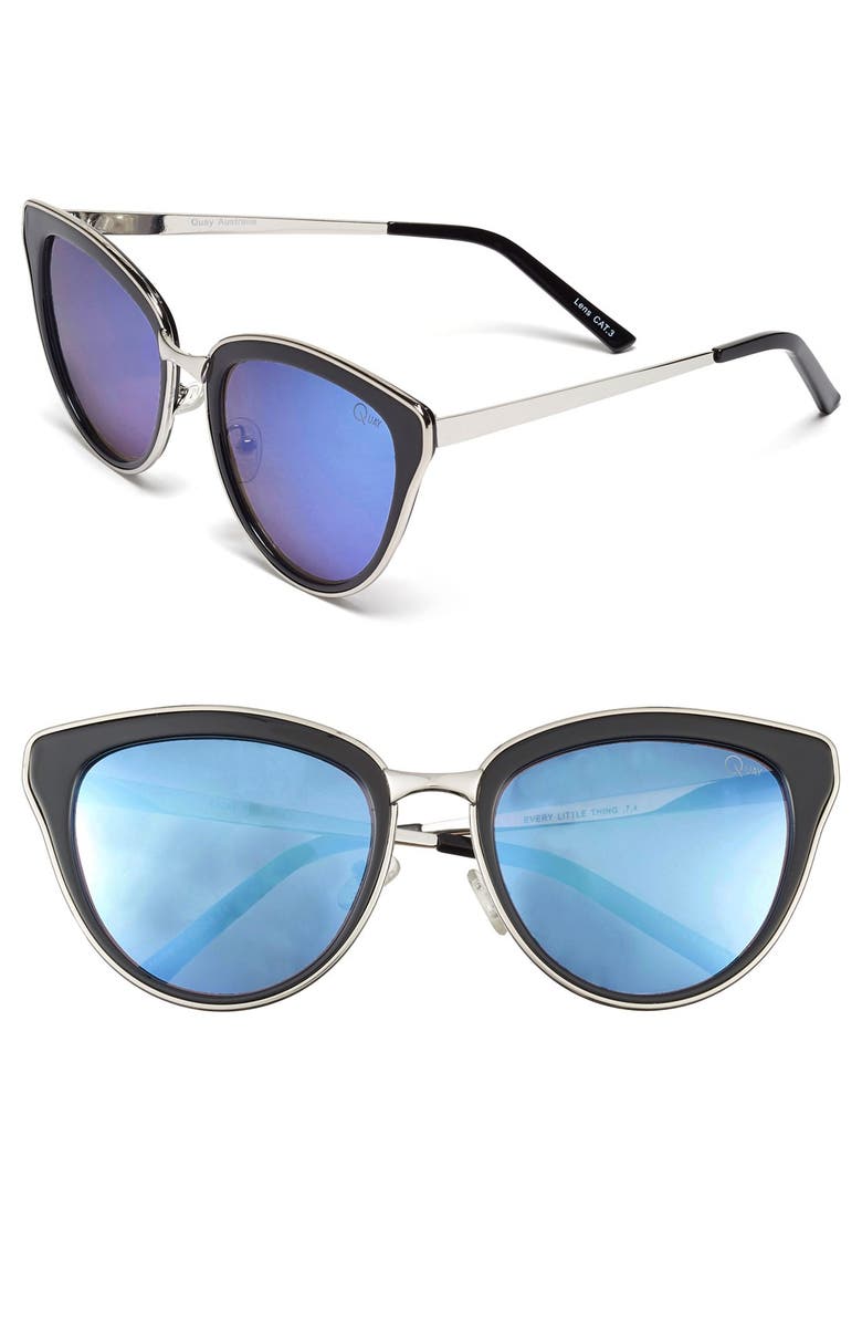 QUAY Australia 'Every Little Thing' 54mm Cat Eye Sunglasses, Main, color, 